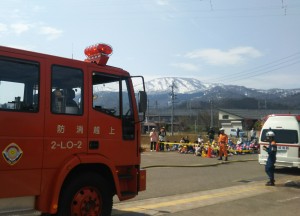 こがね保育園の園児も見学